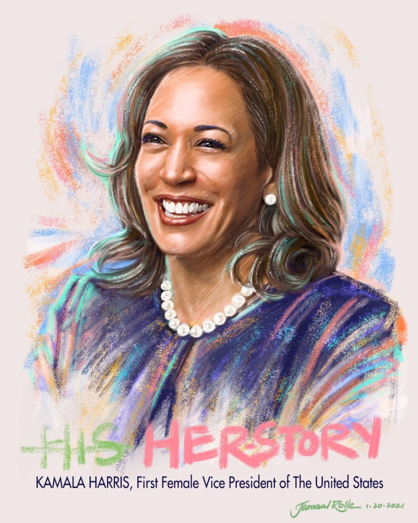 Her Story – Kamala Harris Print – The Celebrity Artist